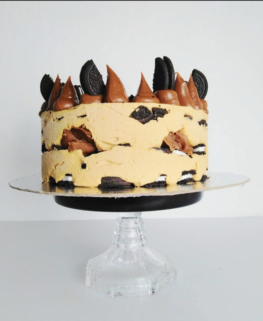 Postre helado de oreos