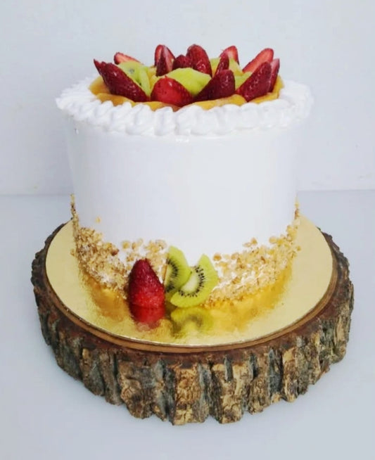Postre torta frutal