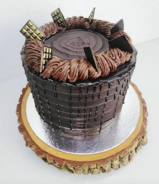 Torta de postre de chocolate