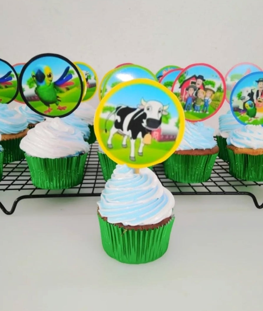 Cupcakes con merengue y Topper